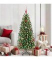vidaXL Artificial Christmas Tree Green 150 cm PE and PVC