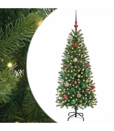 vidaXL Artificial Christmas Tree Green 150 cm PE and PVC