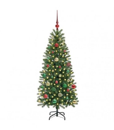 vidaXL Artificial Christmas Tree Green 150 cm PE and PVC