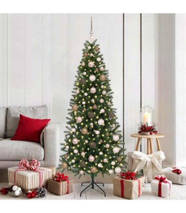 vidaXL Artificial Christmas Tree Green 180 cm PE and PVC