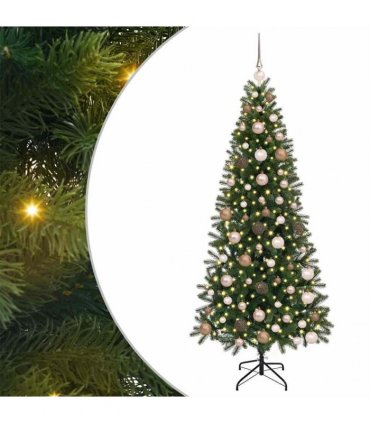 vidaXL Artificial Christmas Tree Green 180 cm PE and PVC