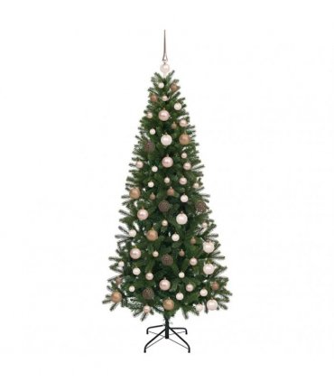 vidaXL Artificial Christmas Tree Green 180 cm PE and PVC