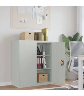 vidaXL File Cabinet Light Grey 90x40x105 cm Steel