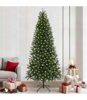 vidaXL Artificial Christmas Tree Green 240 cm PE and PVC