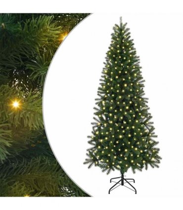 vidaXL Artificial Christmas Tree Green 240 cm PE and PVC