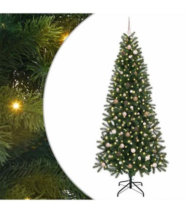 vidaXL Artificial Christmas Tree Green 240 cm PE and PVC