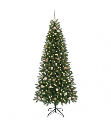 vidaXL Artificial Christmas Tree Green 240 cm PE and PVC
