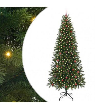 vidaXL Artificial Christmas Tree Green 240 cm PE and PVC