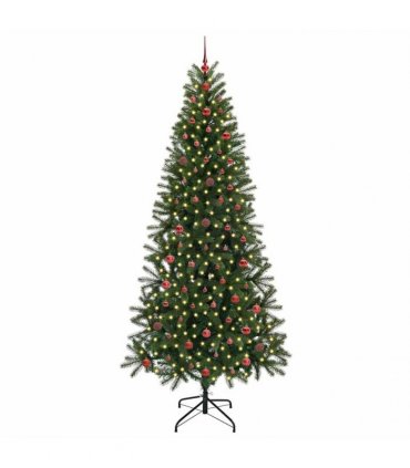 vidaXL Artificial Christmas Tree Green 240 cm PE and PVC