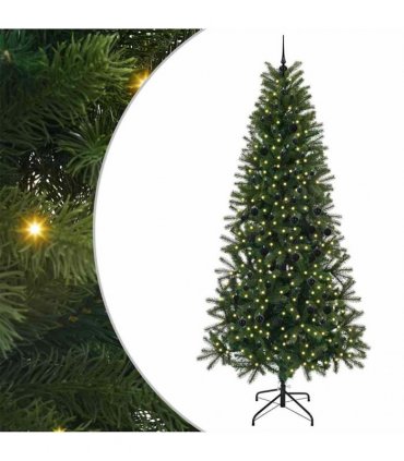 vidaXL Artificial Christmas Tree Green 240 cm PE and PVC