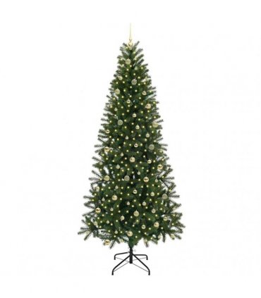 vidaXL Artificial Christmas Tree Green 240 cm PE and PVC