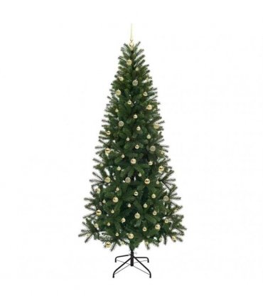 vidaXL Artificial Christmas Tree Green 240 cm PE and PVC