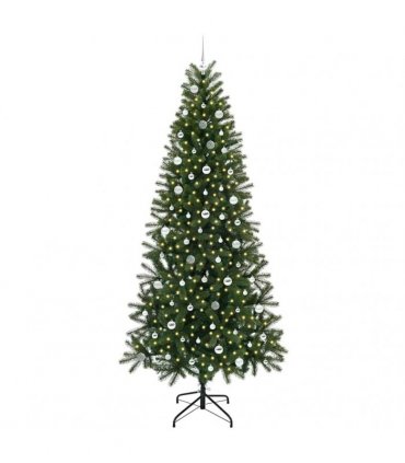 vidaXL Artificial Christmas Tree Green 240 cm PE and PVC