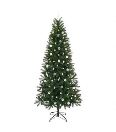 vidaXL Artificial Christmas Tree Green 240 cm PE and PVC
