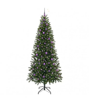 vidaXL Artificial Christmas Tree Green 240 cm PE and PVC