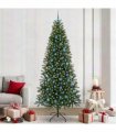 vidaXL Artificial Christmas Tree Green 240 cm PE and PVC