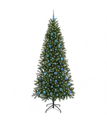 vidaXL Artificial Christmas Tree Green 240 cm PE and PVC