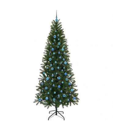 vidaXL Artificial Christmas Tree Green 240 cm PE and PVC