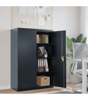 vidaXL File Cabinet Anthracite 90x40x140 cm Steel