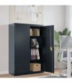 vidaXL File Cabinet Anthracite 90x40x140 cm Steel