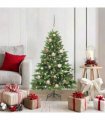 vidaXL Artificial Hinged Christmas Tree 120 cm 150 LEDs Warm White