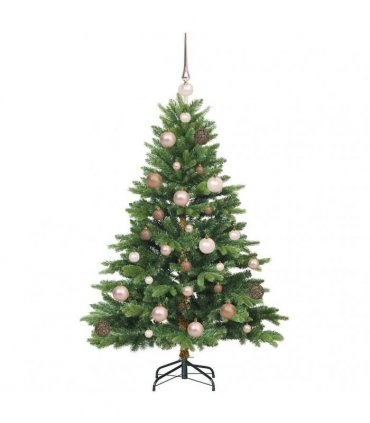 vidaXL Artificial Hinged Christmas Tree 120 cm 150 LEDs Warm White