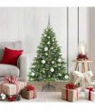 vidaXL Artificial Hinged Christmas Tree 120 cm 150 LEDs Warm White