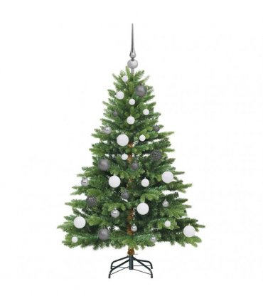 vidaXL Artificial Hinged Christmas Tree 120 cm 150 LEDs Warm White