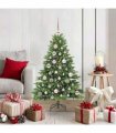vidaXL Artificial Hinged Christmas Tree 120 cm 150 LEDs Warm White