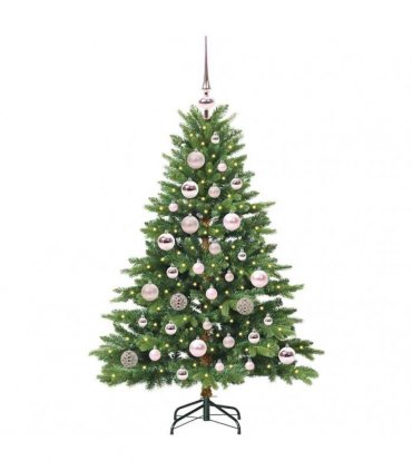 vidaXL Artificial Hinged Christmas Tree 120 cm 150 LEDs Warm White