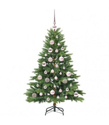 vidaXL Artificial Hinged Christmas Tree 120 cm 150 LEDs Warm White