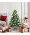 vidaXL Artificial Hinged Christmas Tree 120 cm 150 LEDs Warm White