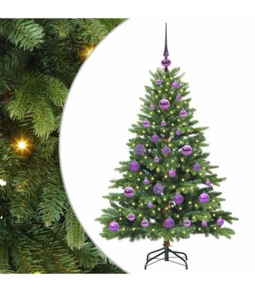vidaXL Artificial Hinged Christmas Tree 120 cm 150 LEDs Warm White