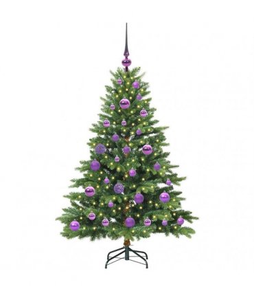 vidaXL Artificial Hinged Christmas Tree 120 cm 150 LEDs Warm White