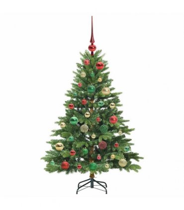 vidaXL Artificial Hinged Christmas Tree 120 cm 150 LEDs Warm White