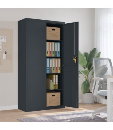 vidaXL File Cabinet Anthracite 90x40x180 cm Steel