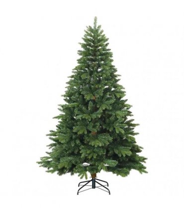 vidaXL Artificial Hinged Christmas Tree 240 cm 300 LEDs Warm White