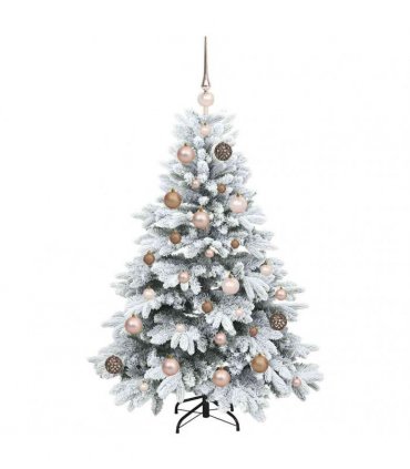 vidaXL Artificial Hinged Christmas Tree 120 cm 150 LEDs Warm White