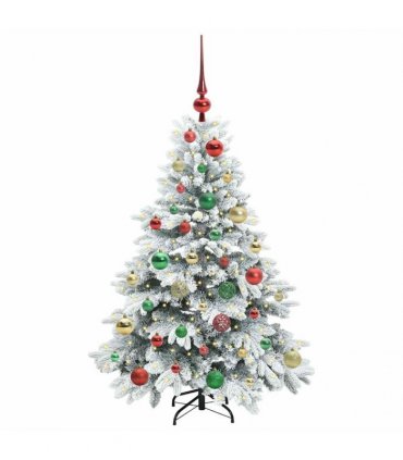 vidaXL Artificial Hinged Christmas Tree 120 cm 150 LEDs Warm White