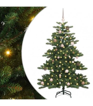 vidaXL Artificial Hinged Christmas Tree Green 150 cm PVC