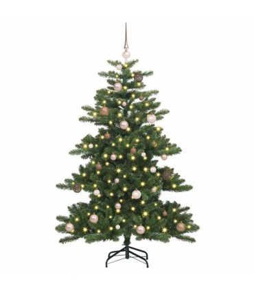 vidaXL Artificial Hinged Christmas Tree Green 150 cm PVC