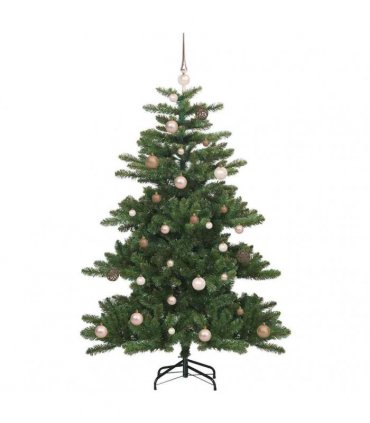 vidaXL Artificial Hinged Christmas Tree Green 150 cm PVC