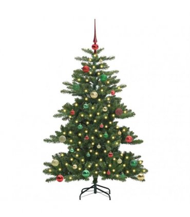 vidaXL Artificial Hinged Christmas Tree Green 150 cm PVC