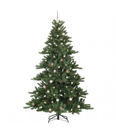vidaXL Artificial Hinged Christmas Tree Green 240 cm PVC
