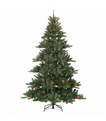 vidaXL Artificial Hinged Christmas Tree Green 240 cm PVC