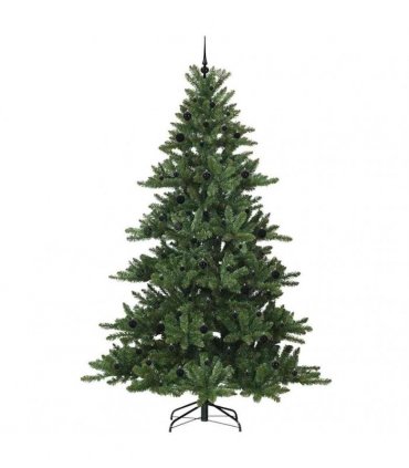 vidaXL Artificial Hinged Christmas Tree Green 240 cm PVC