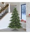 vidaXL Artificial Hinged Christmas Tree Green 240 cm PVC