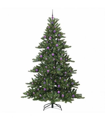 vidaXL Artificial Hinged Christmas Tree Green 240 cm PVC