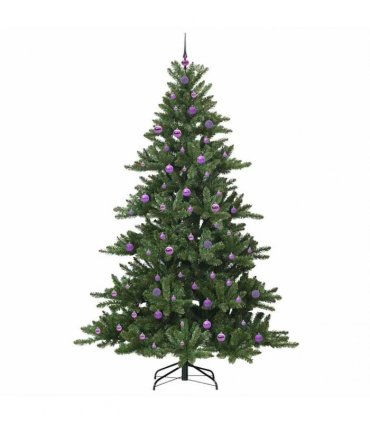 vidaXL Artificial Hinged Christmas Tree Green 240 cm PVC