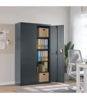 vidaXL File Cabinet Anthracite 105x40x180 cm Steel